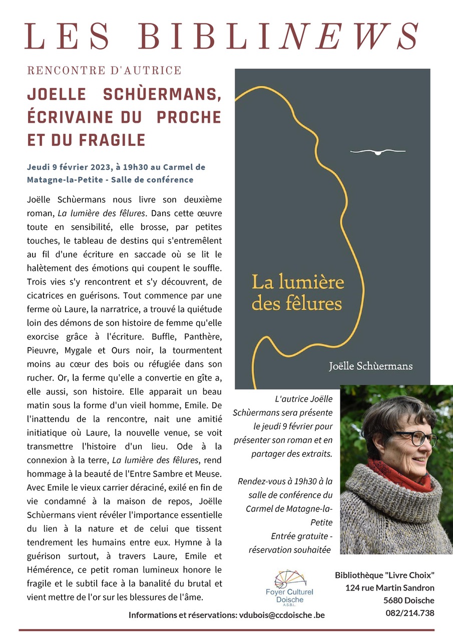 Article de Virginie Dubois à l'occasion de la sortie de La lumière des fêlures